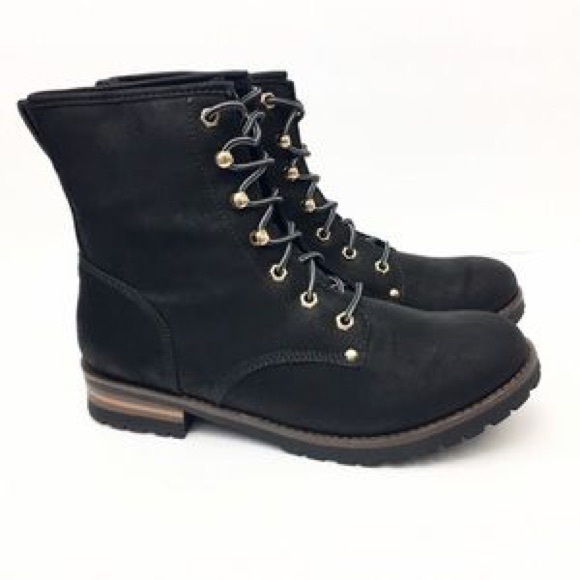 Shoes - Black Delanie combat boots